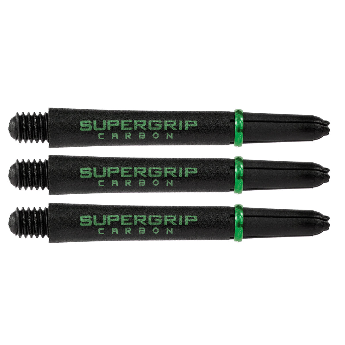 Harrows Supergrip Carbon Extra Strong Dart Stems Shafts Green Midi length variant image