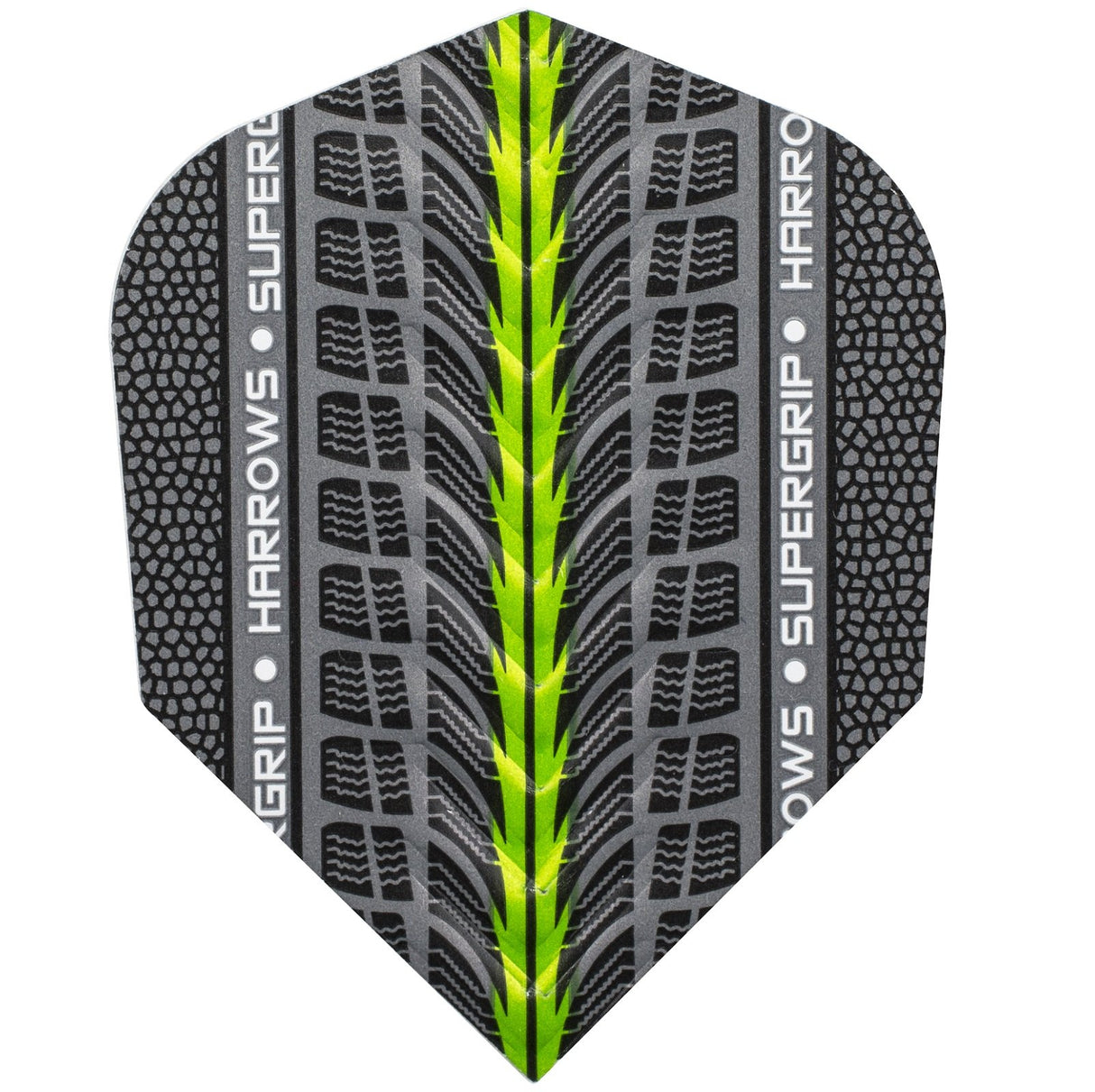 Harrows Supergrip Green Dart Flights main image on a white background.