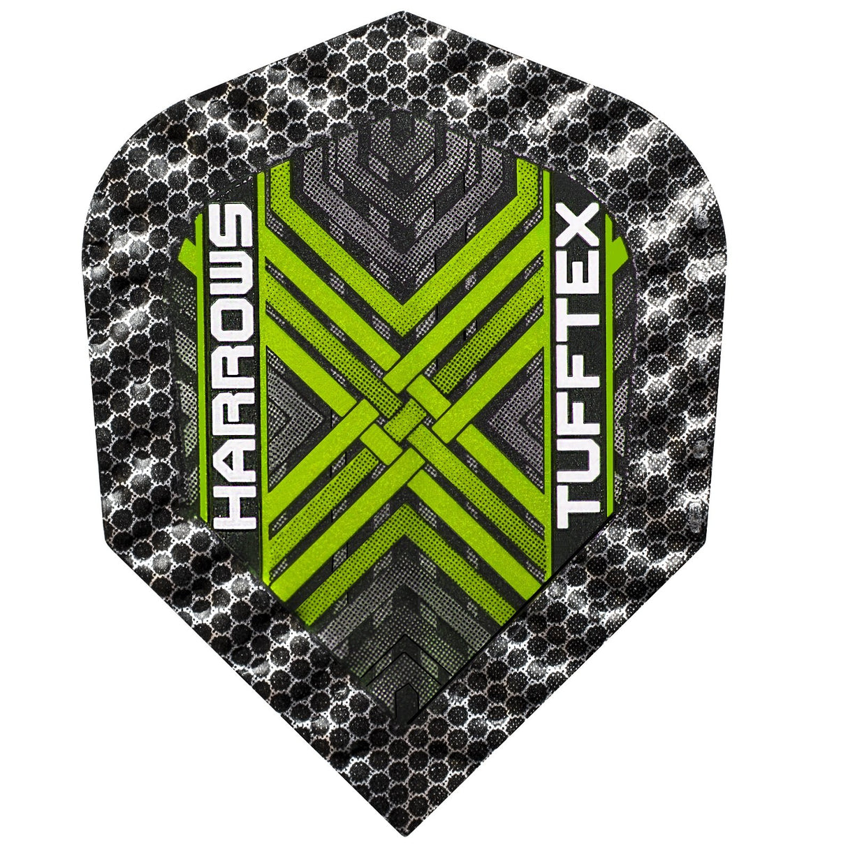 Harrows Tufftex Green Dart Flights main image on a white background.