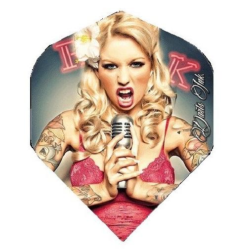 Darts Ink Microphone Girl Dart Flights