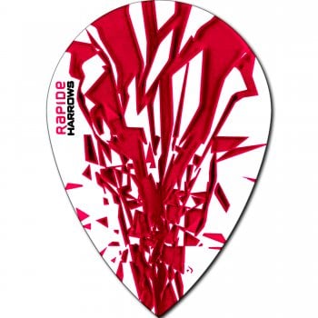 Harrows Rapide Pear Pink on White Dart Flights