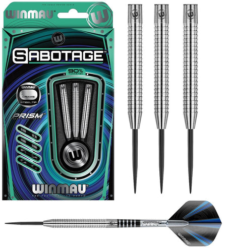 Winmau Sabotage 90% Tungsten Steel Tip Darts