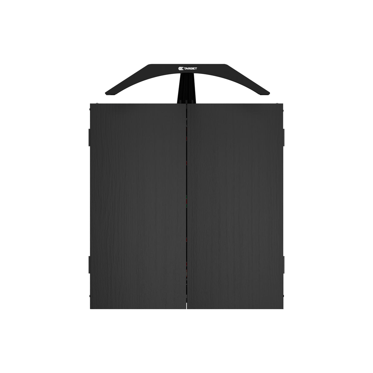 Target ARC Cabinet Complete Darts Centre with Lighting product image showing the darts cabinet and how it closes