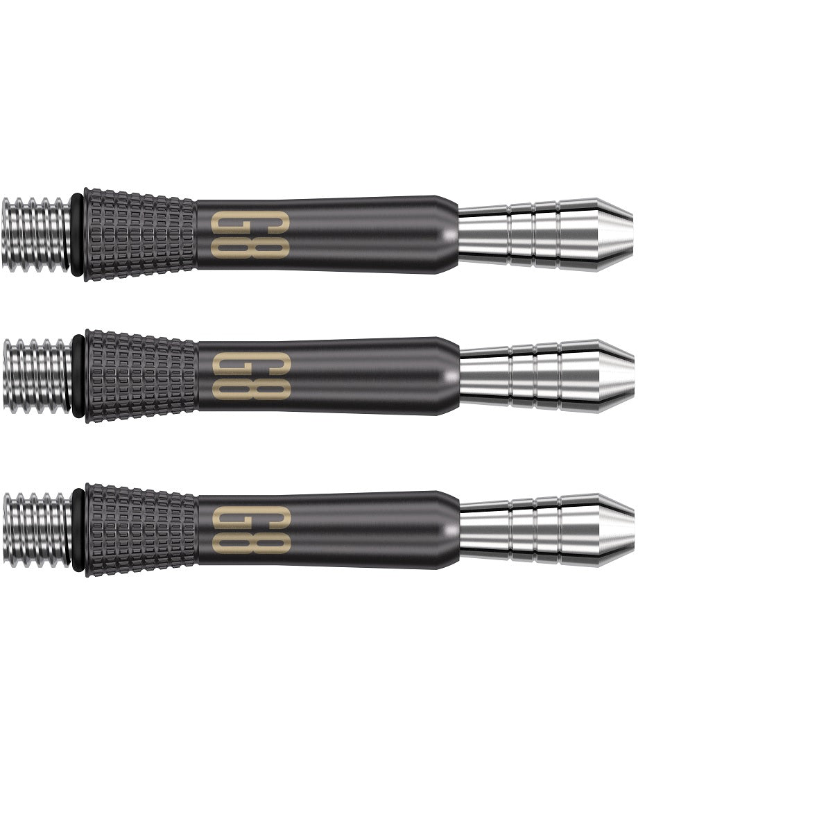 Phil Taylor Gen 8 Power Titanium Black Dart Stems Shafts Short length variant image