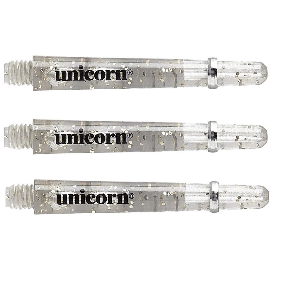 Unicorn Gripper 4 Elements Clear Dart Stems main product image showing the dart stems and retail packaging
