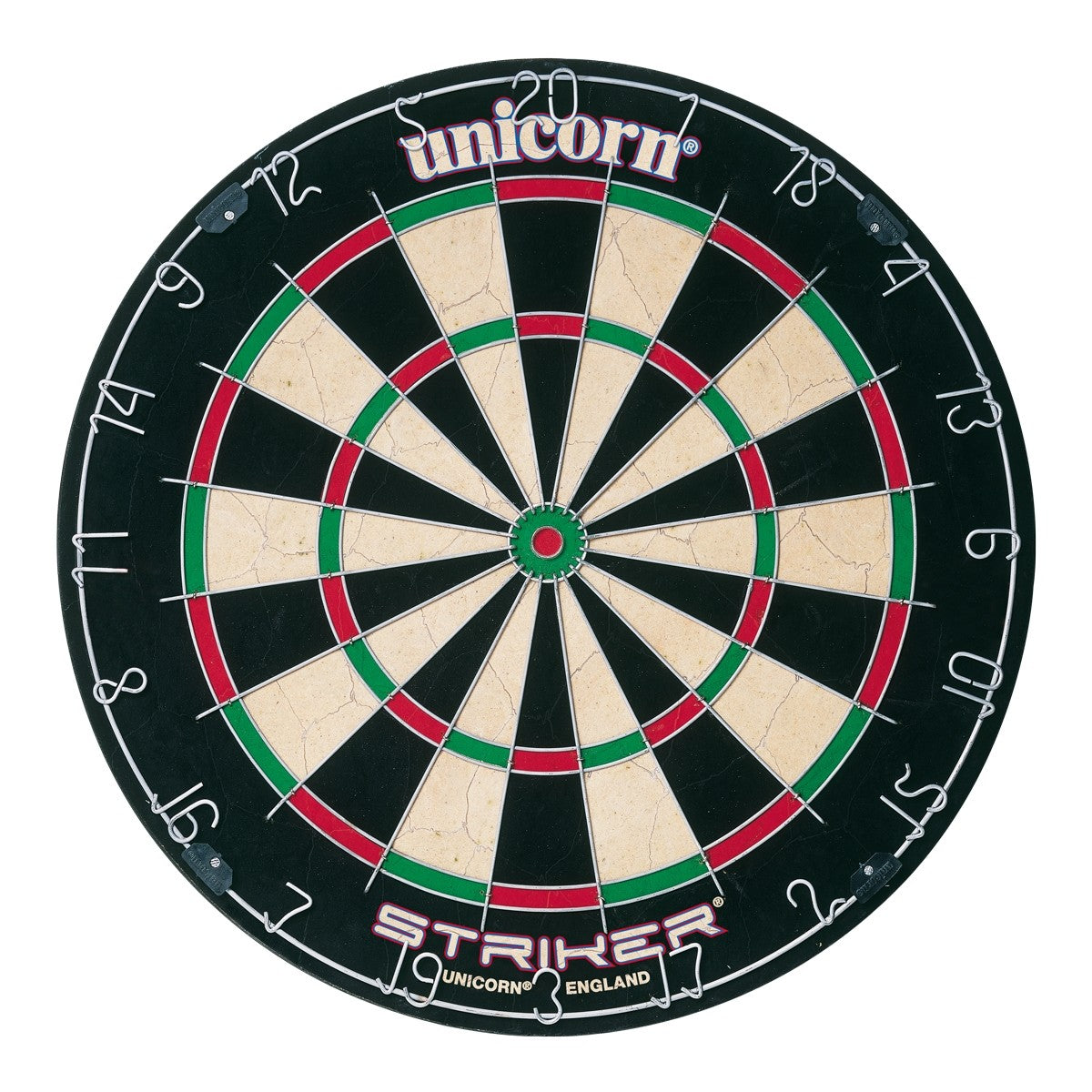 Unicorn Striker Dartboard main product image showing the dartboard and product contents