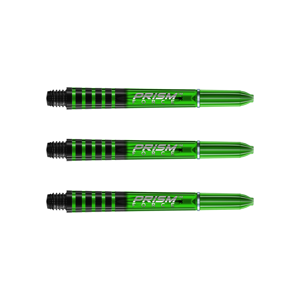 Winmau Prism Force Dart Stems Shafts Green Intermediate length variant image