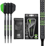 Vapor 8 Black with Green Rings Soft Tip Darts by Target - Vapor8