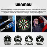 Winmau Blackout 90% Tungsten Steel Tip Darts - Bomb Barrel