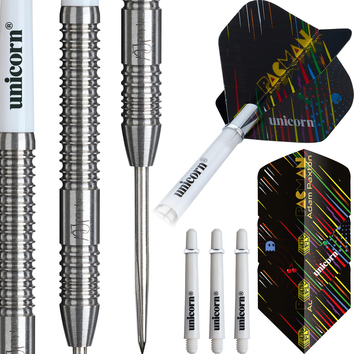 Unicorn Adam Paxton 90% Tungsten Steel Tip Darts – Double Top Darts