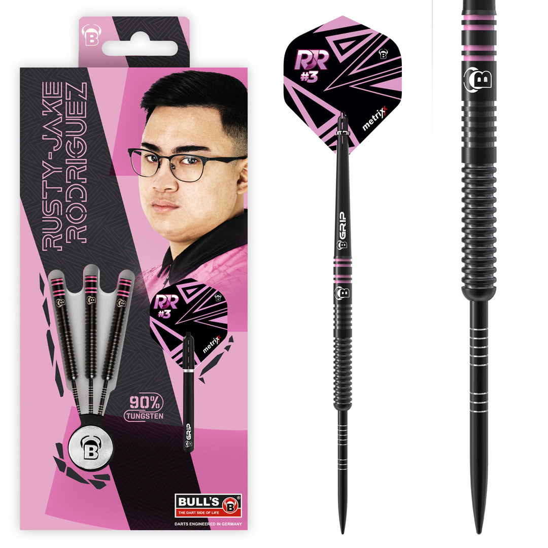 Rusty-Jake Rodriguez 90% Tungsten Steel Tip Darts by Bulls