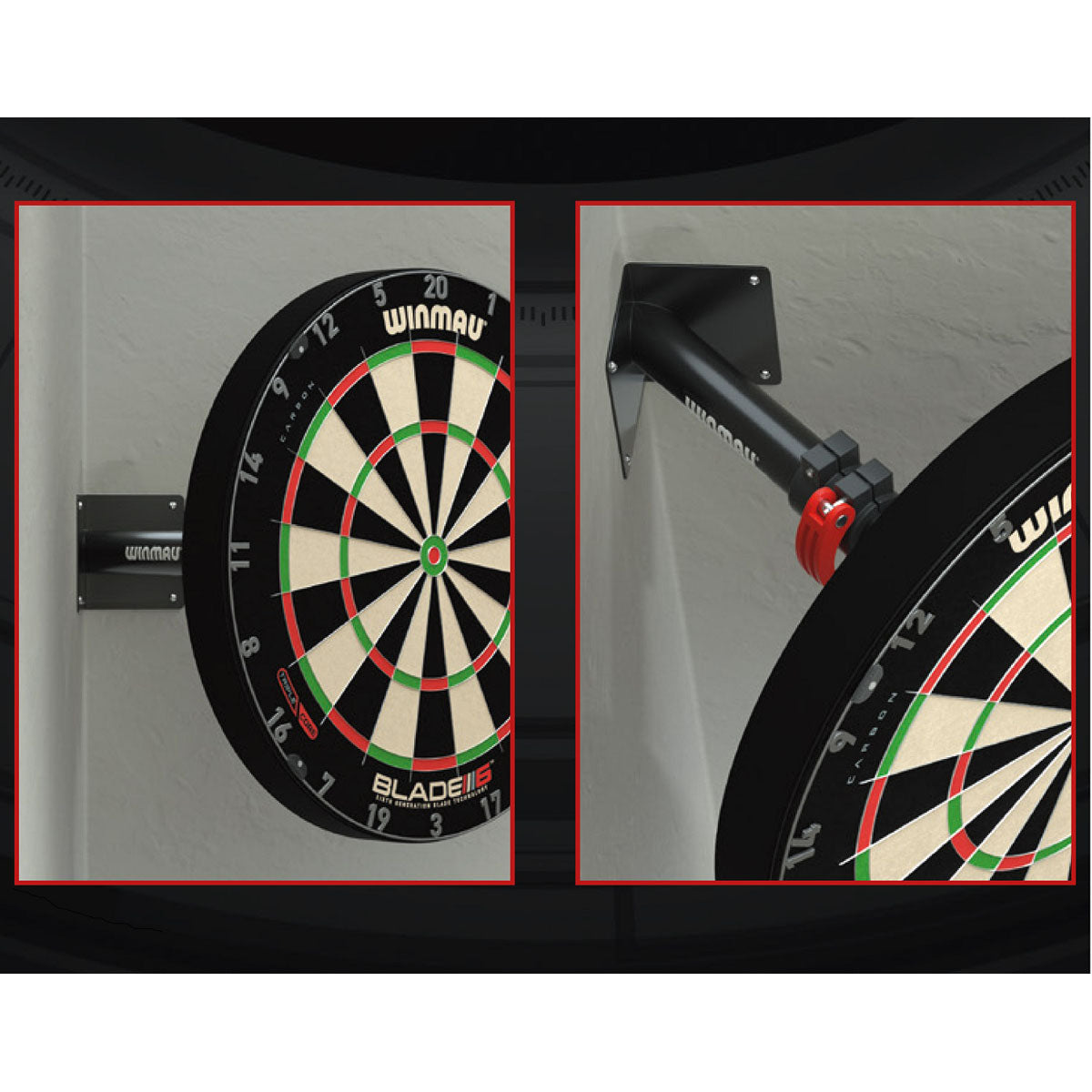 Edge Corner Dartboard Bracket by Winmau