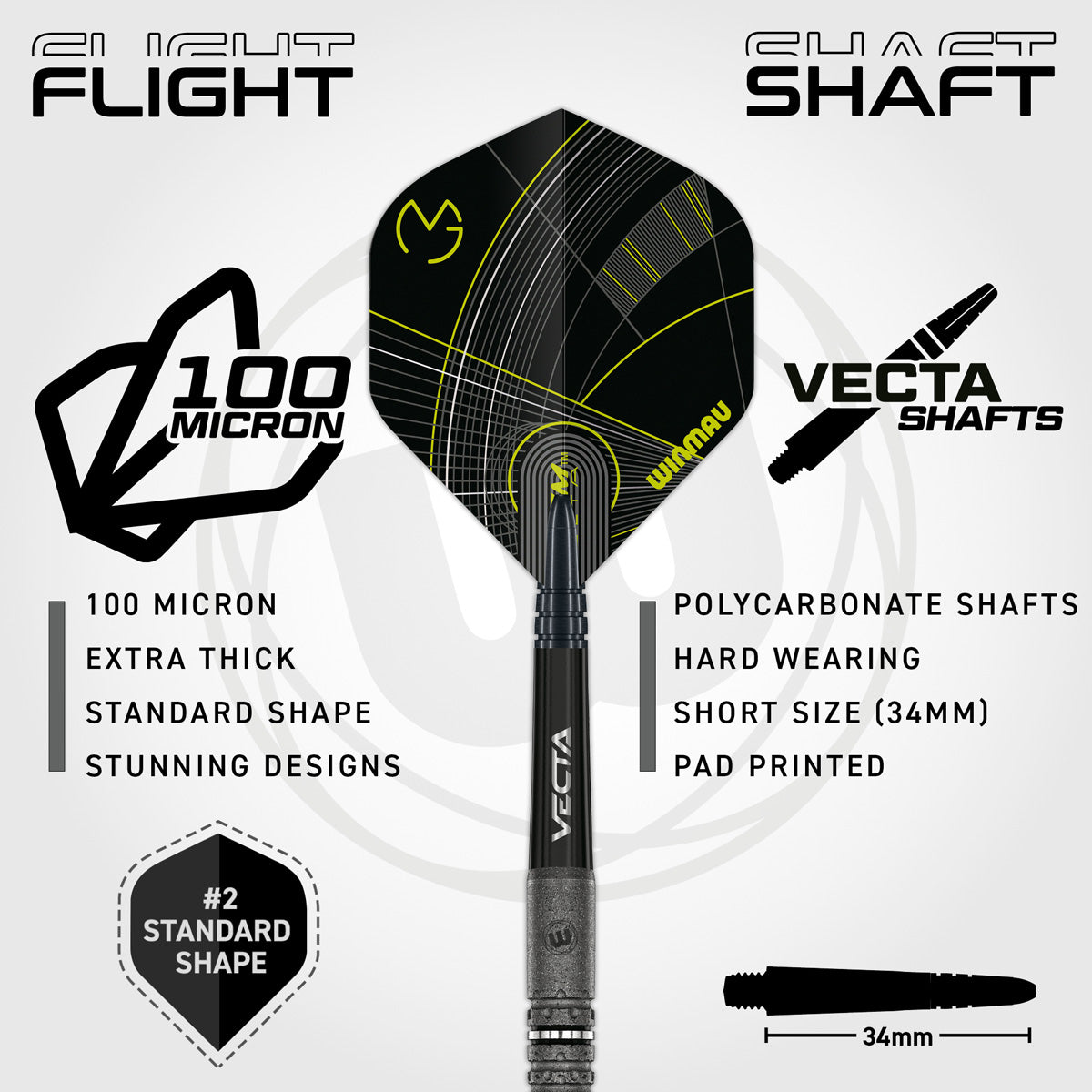 Winmau MvG Signature Edition 90% Tungsten Steel Tip Darts