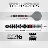 Winmau Fornax Tapered 90% Tungsten Switch Point Steel Tip Darts