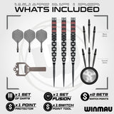 Winmau Fornax Tapered 90% Tungsten Switch Point Steel Tip Darts
