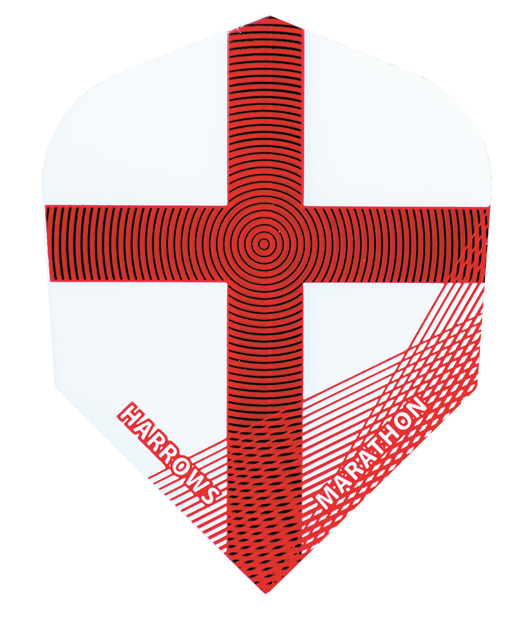 Harrows Marathon England St George Cross Red Stripe  Dart Flights (1560)