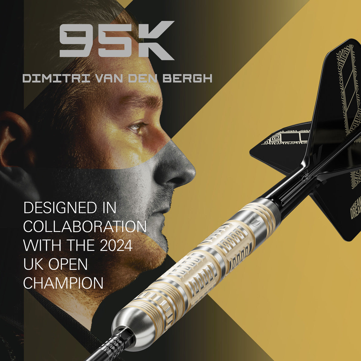 Target Dimitri Van den Bergh 95K 95% Tungsten SP Steel Tip Darts