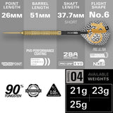 Target Bolide Envy 04 90% Tungsten SP Steel Tip Darts
