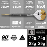 Target Redux 01 90% Tungsten SP Steel Tip Darts