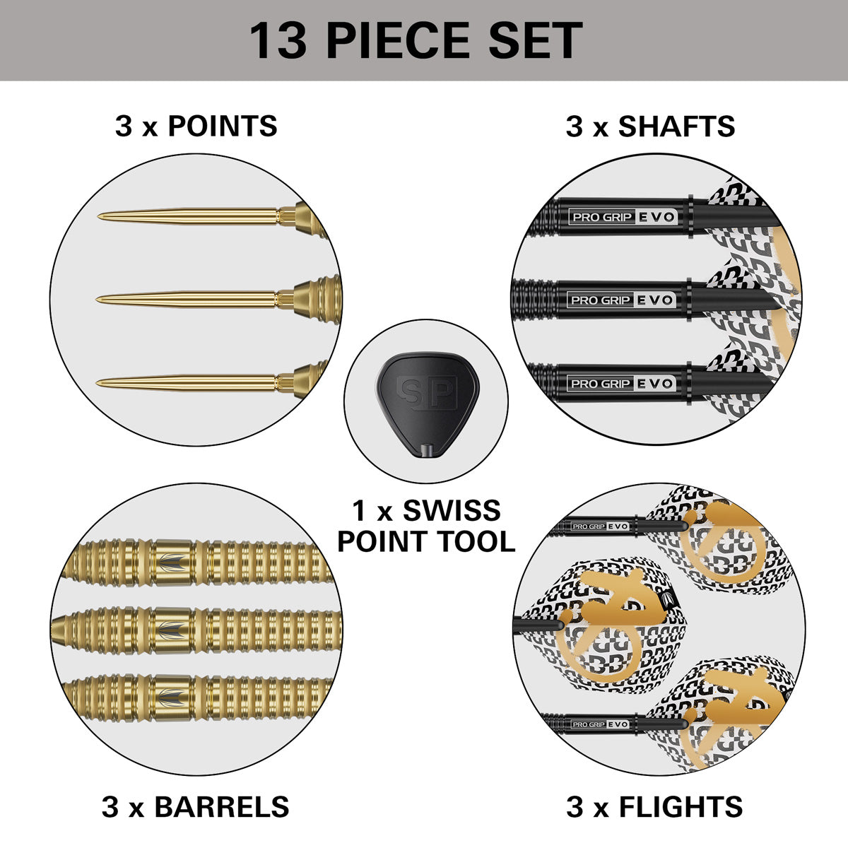Target Bolide Envy 03 90% Tungsten SP Steel Tip Darts