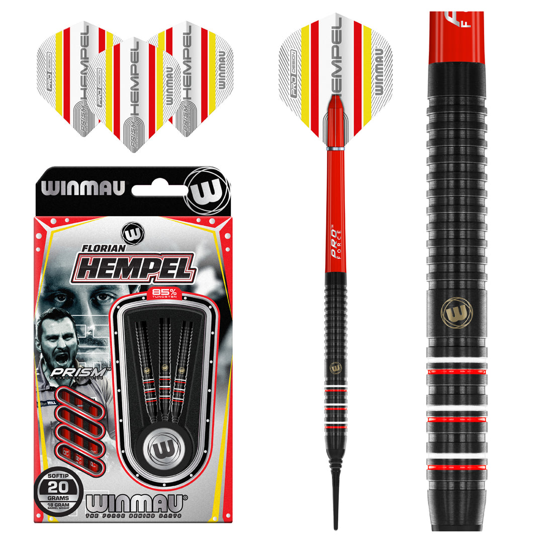 Florian Hempel Pro Series 85% Tungsten Soft Tip Darts by Winmau