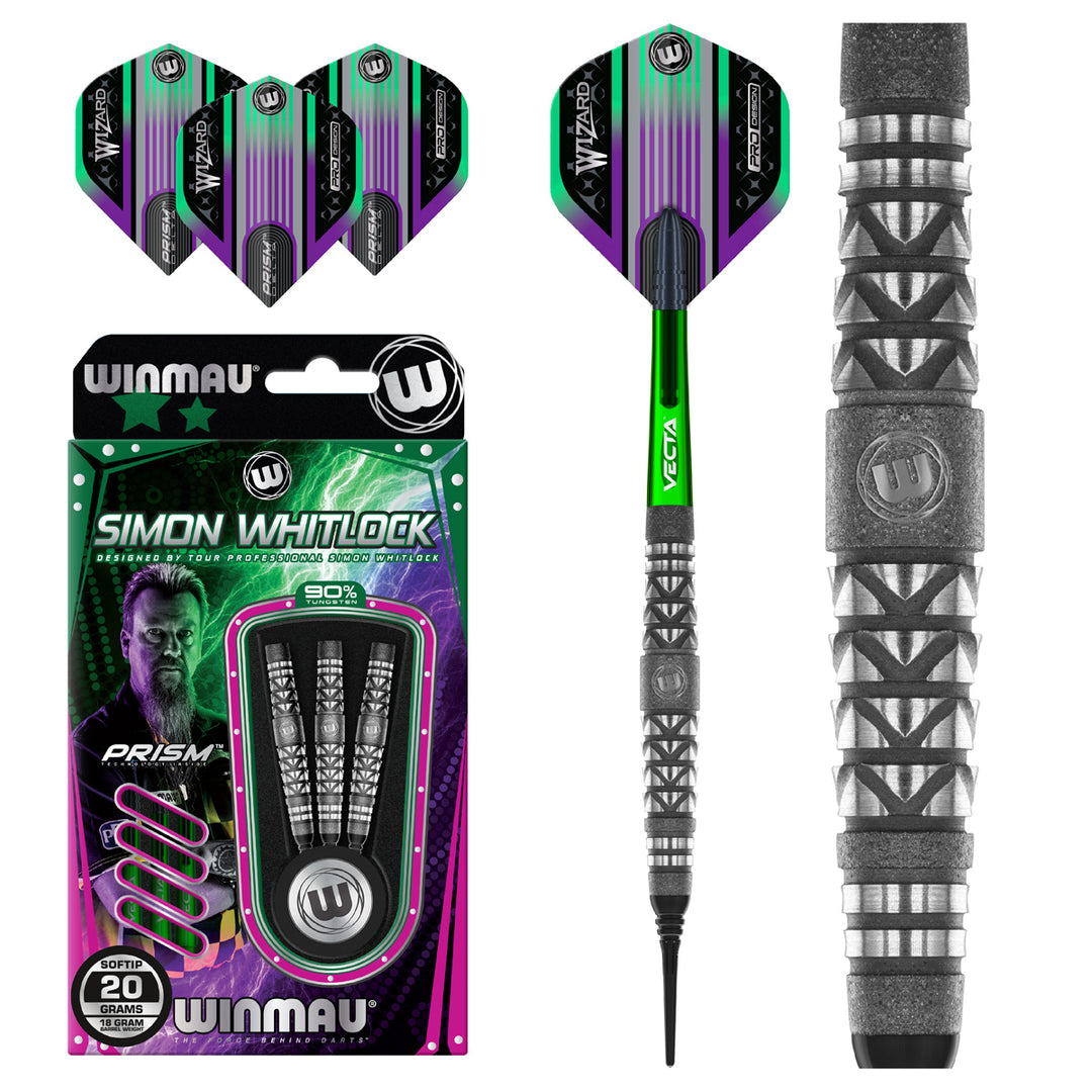 Simon Whitlock Atomised 90% Tungsten Soft Tip Darts by Winmau