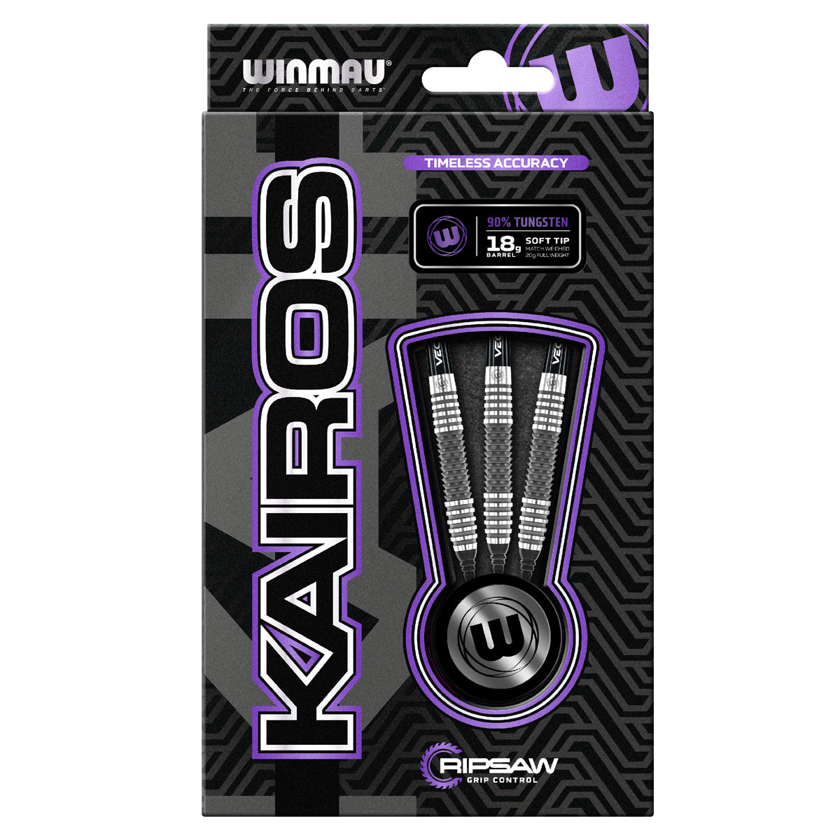 Kairos 90% Tungsten Soft Tip Darts by Winmau