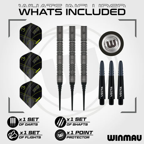 Winmau MvG Signature Edition 90% Tungsten Soft Tip Darts