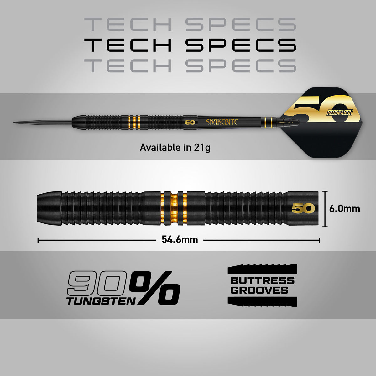 Red Dragon Peter Wright 50 Years Limited Edition 90% Tungsten