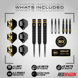 Red Dragon Gian van Veen 50 Years Limited Edition 90% Tungsten Steel Tip Darts