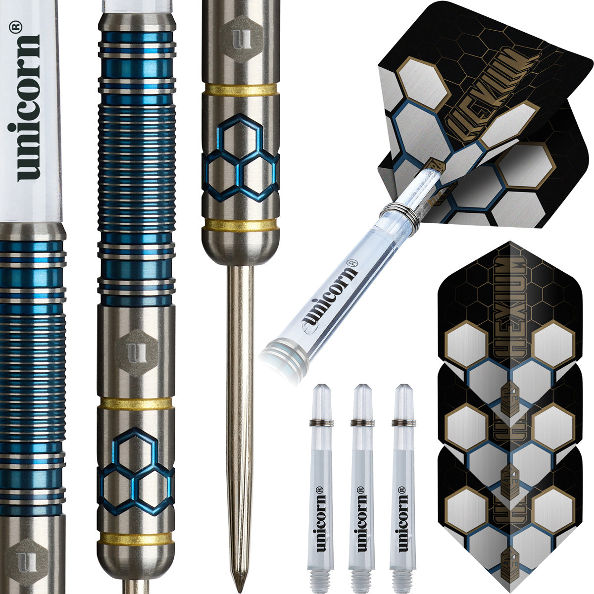 Unicorn Hexium 2 90% Tungsten Steel Tip Darts