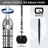 Harrows Supergrip Tapered 90% Tungsten QP Steel Tip Darts