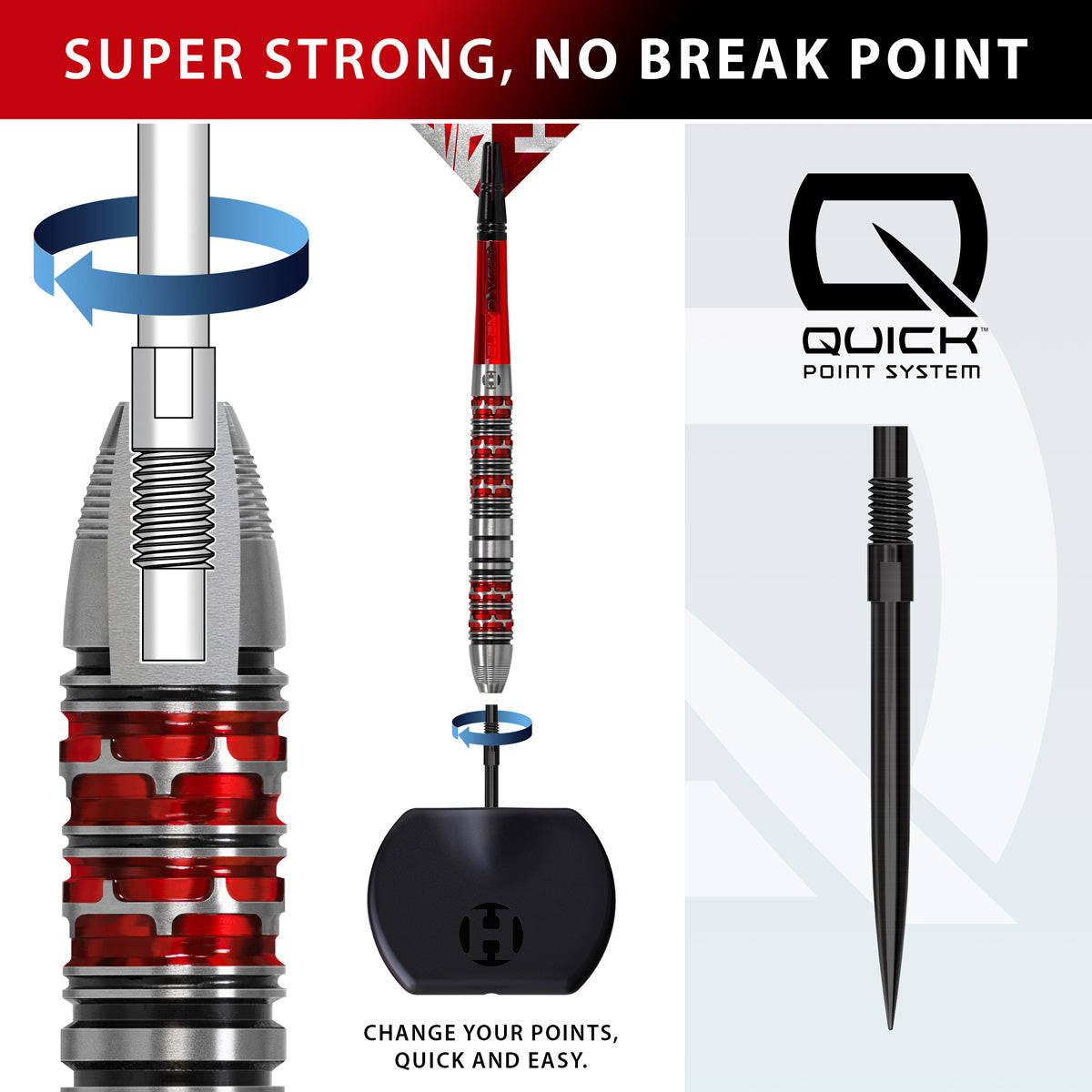 Harrows Damon Heta Series 3 90% Tungsten QP Steel Tip Darts