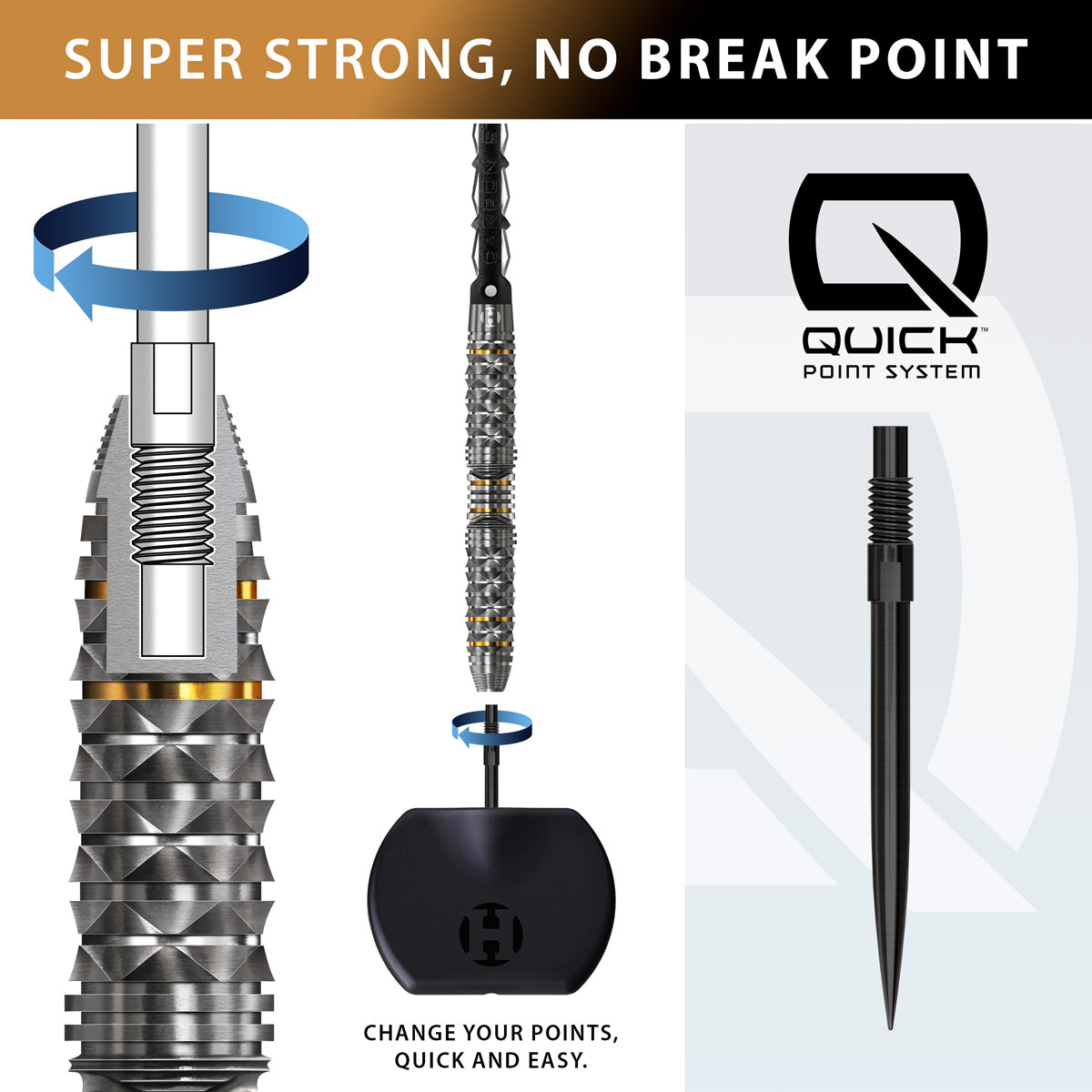 Harrows Opus 90% Tungsten QP Steel Tip Darts