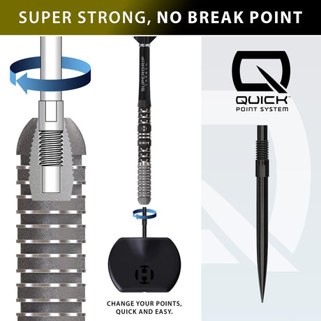 Harrows Dave Chisnall Chizzy Series 4 90% Tungsten QP Steel Tip Darts