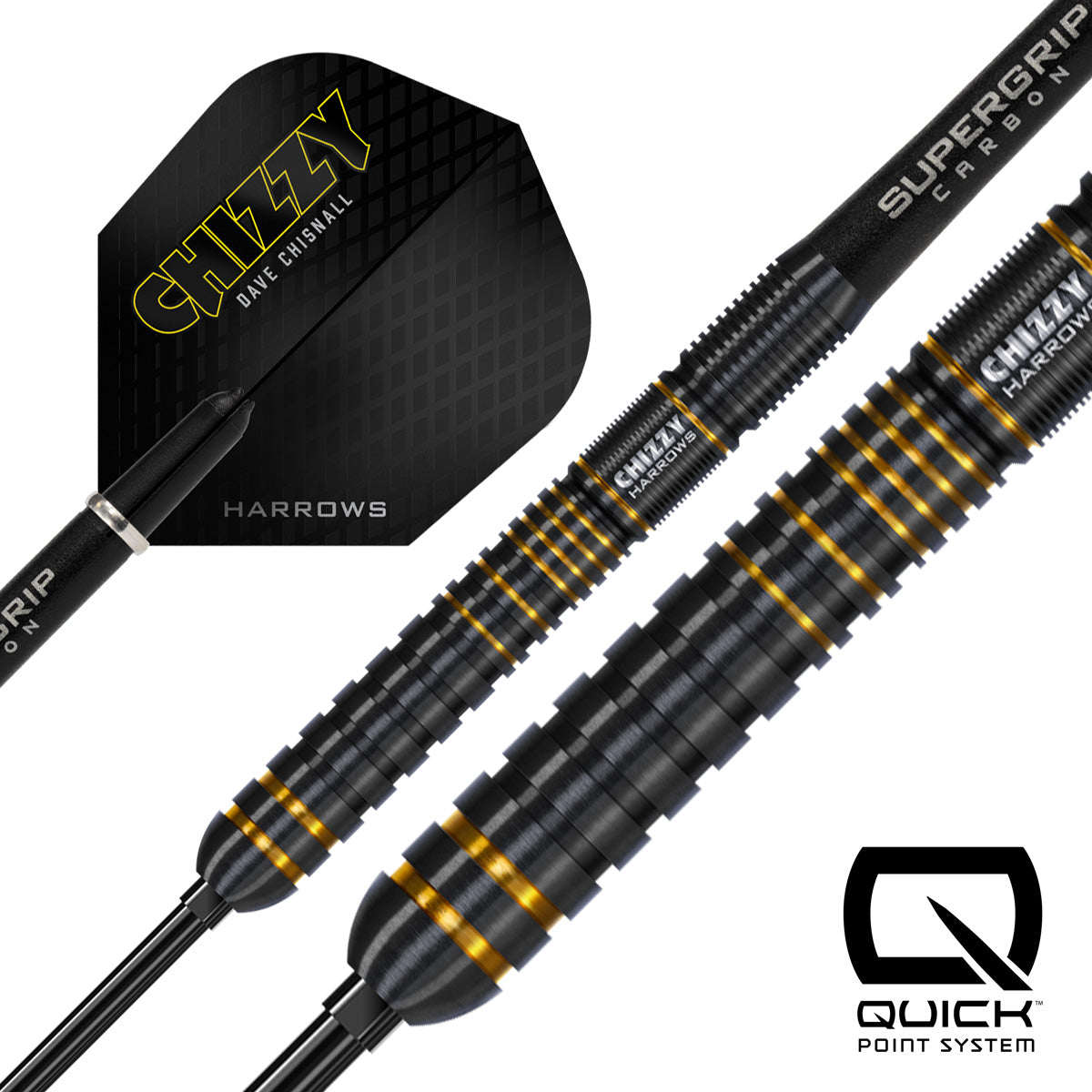 Harrows Dave Chisnall Chizzy Series 3 90% Tungsten QP Steel Tip Darts