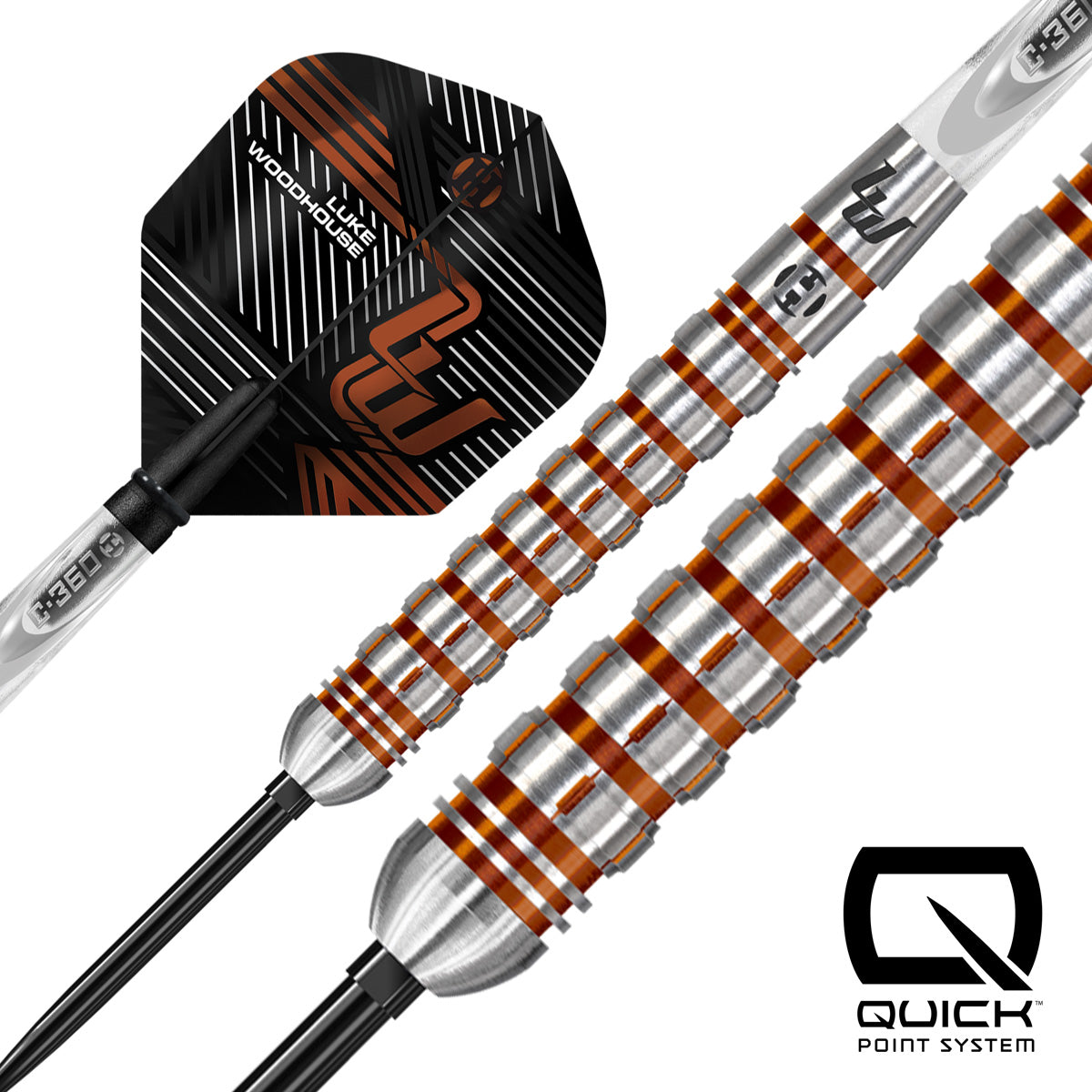 Harrows Luke Woodhouse Series 2 90% Tungsten QP Steel Tip Darts
