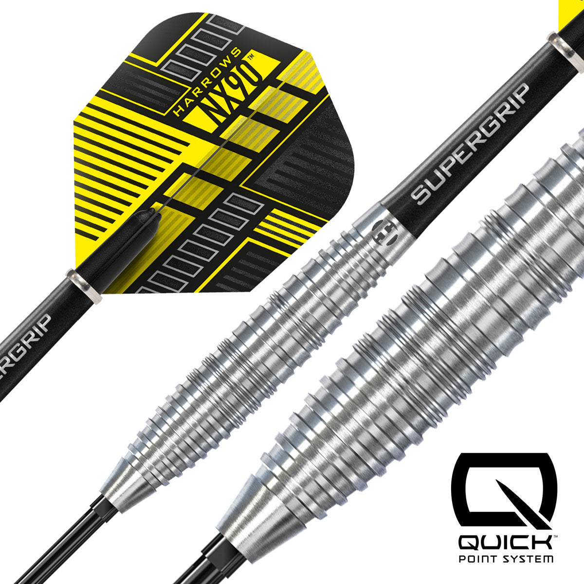 Harrows NX90 Bomb 90% Tungsten QP Steel Tip Darts – Double Top Darts