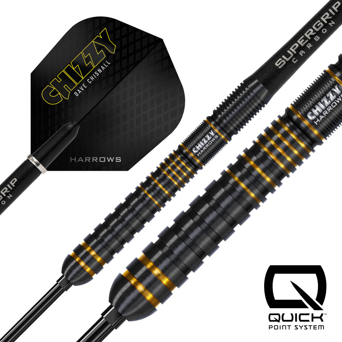 Harrows Dave Chisnall Chizzy Series 3 90% Tungsten QP Steel Tip Darts