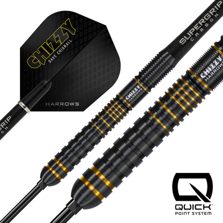 Harrows Dave Chisnall Chizzy Series 3 90% Tungsten QP Steel Tip Darts
