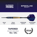 Harrows Nox Brass Soft Tip Darts