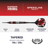 Harrows Heavy Metal Stainless Steel Soft Tip Darts