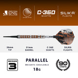 Harrows Luke Woodhouse Series 3 90% Tungsten Soft Tip Darts