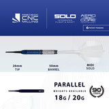 Harrows Geo Parallel 90% Tungsten Soft Tip Darts