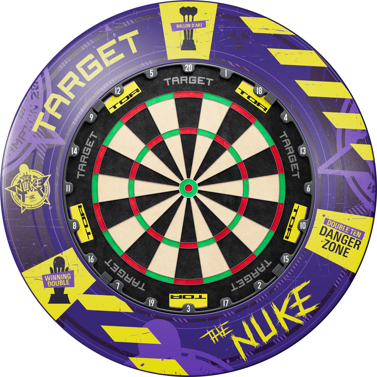 Luke Littler World Champion Surround & TOR Dartboard Bundle by Target