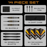 Harrows Vulcan Brass Rubber-Coated Soft Tip Darts