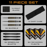 Harrows Vulcan Brass Rubber-Coated Steel Tip Darts