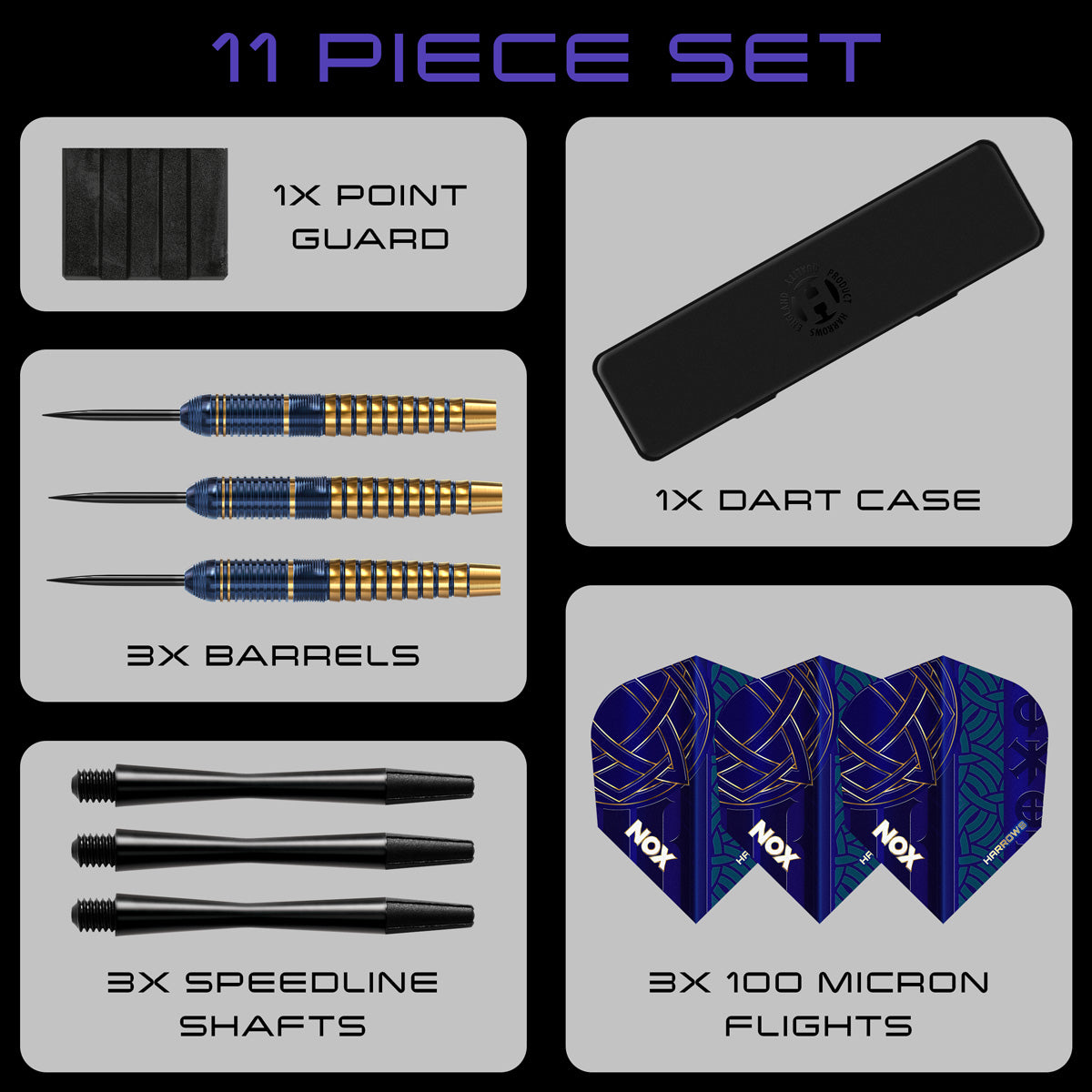 Harrows Nox Brass Steel Tip Darts