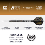 Harrows Opus 90% Tungsten QP Steel Tip Darts