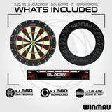 Winmau Blade 360 Triple Core Dartboard & Surround Bundle